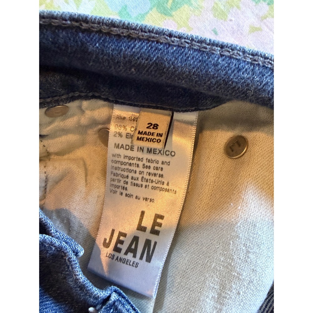 Le Jean | Column Jean Wide Leg Dark Wash Size 28/6 Classic Denim Indigo - Picture 11 of 16